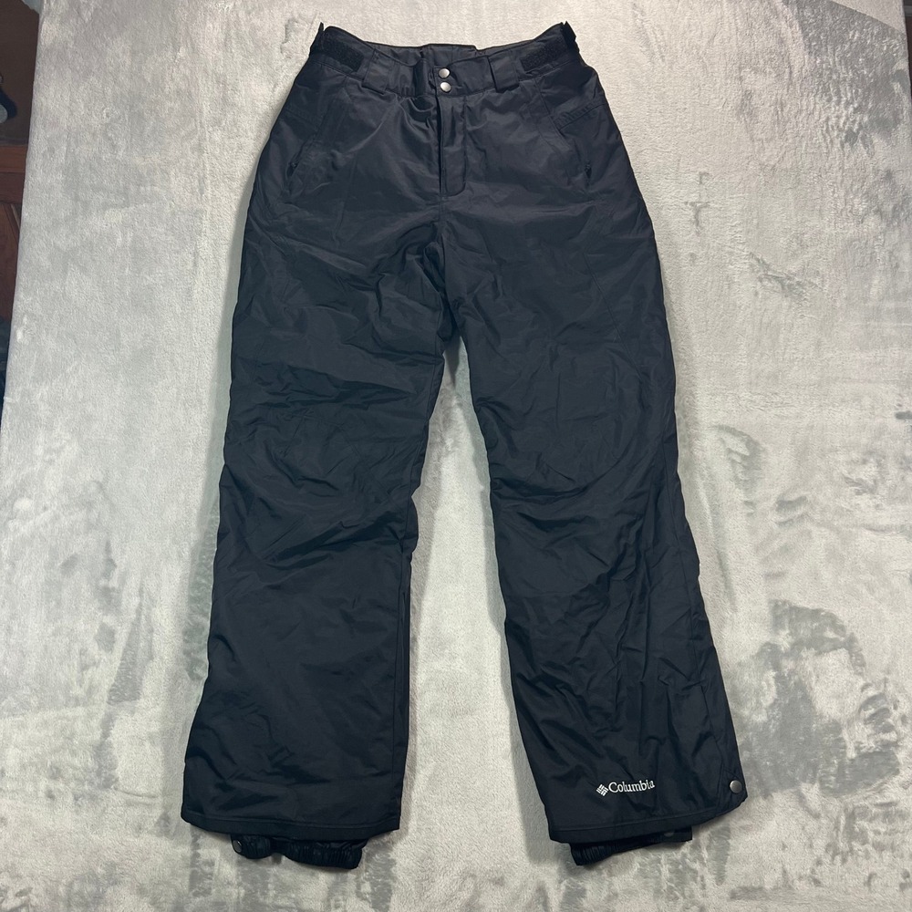 COLUMBIA Bugaboo II Pant 1481851 Mens Size S Black Insulated Snow Ski Pants Zip